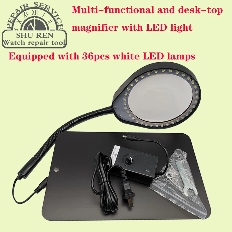 magnifying glass 10D,glass magnifier,Desk lamp?magnifying eyepiece?led magnifier?illuminated magnifier?Desktop magnifier