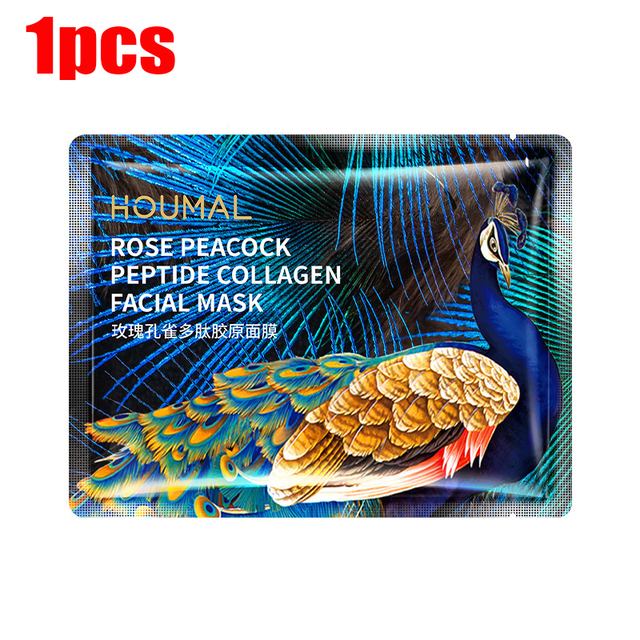 Rose Collagen Facial Mask Acne Moisturizing Whitening Deep Hydration  Anti-Aging Oil Control Whole Face Mask Skin Care