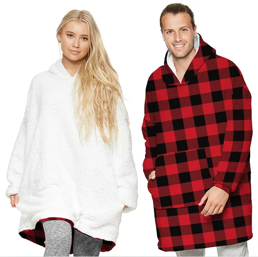 2020 New Winter Blanket Hoodie Wearable Oversized