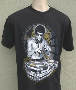 

BRUCE LEE DJ Scratch T-Shirt Karate Kung Fu Martial Art Iron Man Avenger Union 2