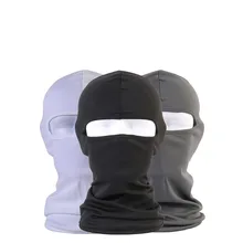 1 шт. Всесезонная однотонная дышащая Балаклава лицевая маска для мужчин и женщин унисекс уличная велосипедная маска черная маска Крышка головки рта