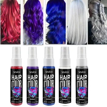 

Unisex 30ml Hair Color Spray 5Colors Temporary Hair Color Dye Washable Instant Color Dye Hair Styling Coloring Products