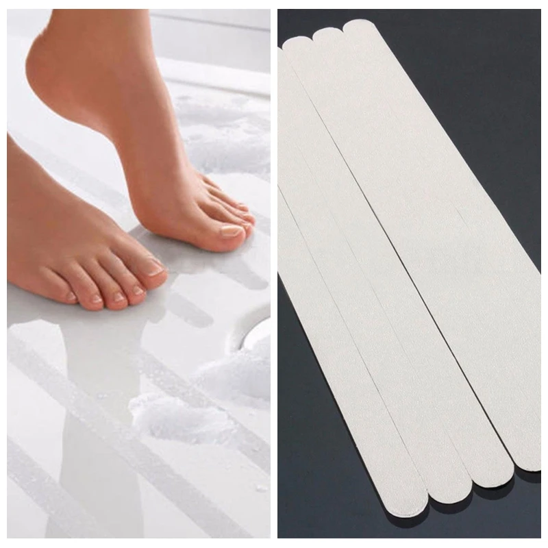 Non Slip Shower Strips Pad Flooring Safety Tape Mat Anti Slip Bath Grip Stickers Applique Sticker Bath Tub Shower 6PCS