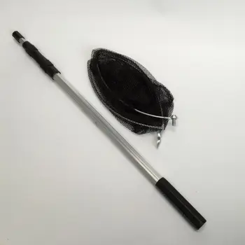

1.5m Telescopic Rod Collapsible Catching Fishing Net Long Handle Telescopic Fish Jumping Landing Foldable Carbon Nets Gear W1