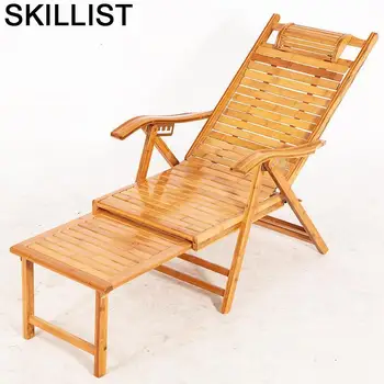 Sofá moderno Reclinable de bambú para salón, sillón Reclinable