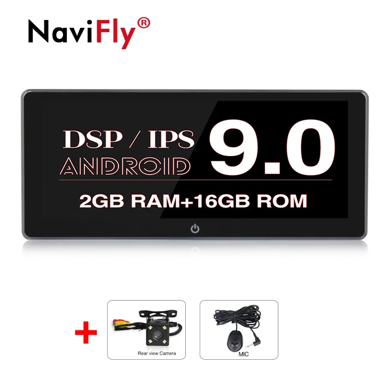 2GB-16GB-Camera NaviFly 10,25 ''DSP Android 9,0 Восьмиядерный Универсальный 2 Din 4G ram автомобильный стерео радиоплеер gps навигация 2.5D ips экран без DVD - Цвет: 2GB-16GB-Camera
