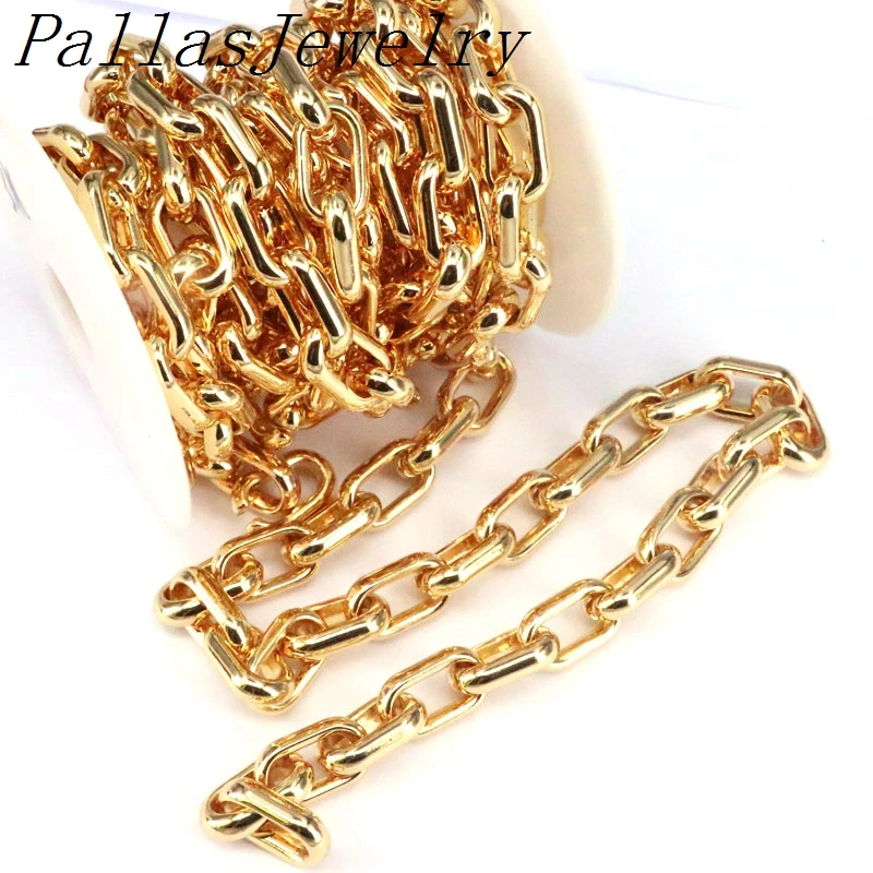 

3 Meters, gold color, diy OVAL chain, handmade, jewelry making, bracelet necklace, findings Jewelry accessories