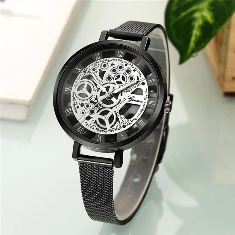 

Women Watches 2019 Fashion Ladies Watch Women Gold Watches Women Simple Bracelet hollow steel belt reloj mujer relogio feminino