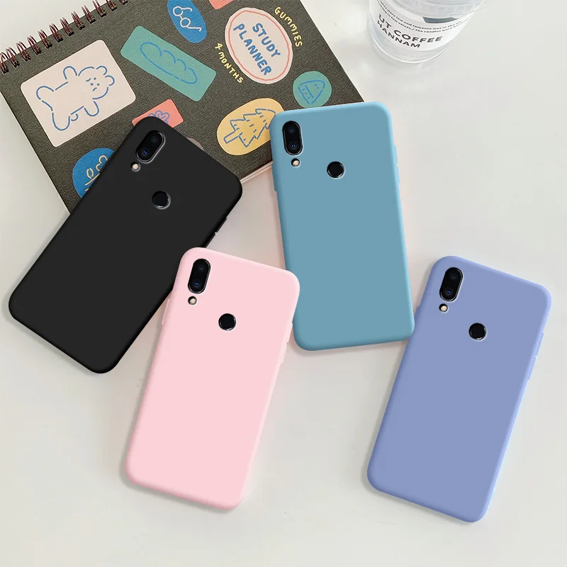 Чехол для Meizu Note 9 мягкий силиконовый чехол из ТПУ однотонный защитный телефона