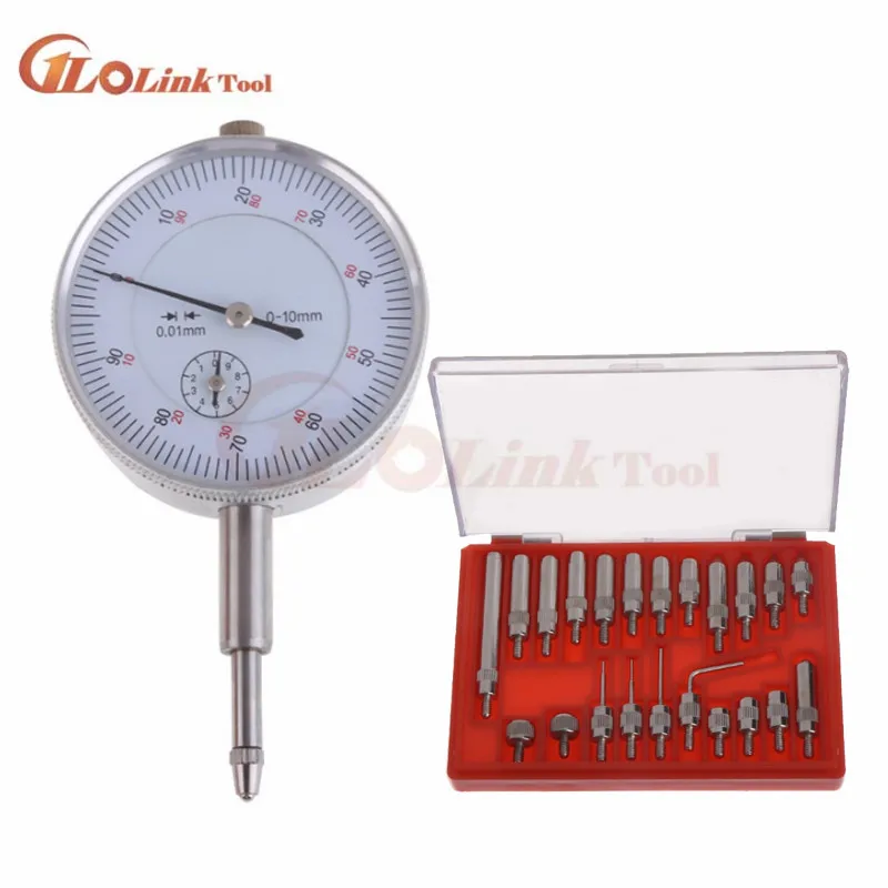 22 Piece Dial And Electronic Indicator Point Set, Carbide Probe Test End Tips With Storage Box UNF 4‑48 Thread For Measuring