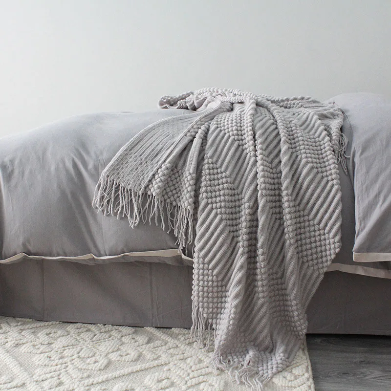 5" x 87" ручной работы, мягкое вязаное теплое одеяло, кровать, диван, диване, домашнее Тканое одеяло для дивана, маленькое одеяло покрывало для сна