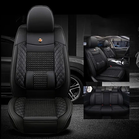 Black No pillow Новые кожаные и шелковые автомобильные чехлы для сидений LEXUS RX270 RX350 RX450h RX300 RX330 RX400h RX200 NX200 NX300 NX300h автокресла Стайлинг - Название цвета: Black No pillow