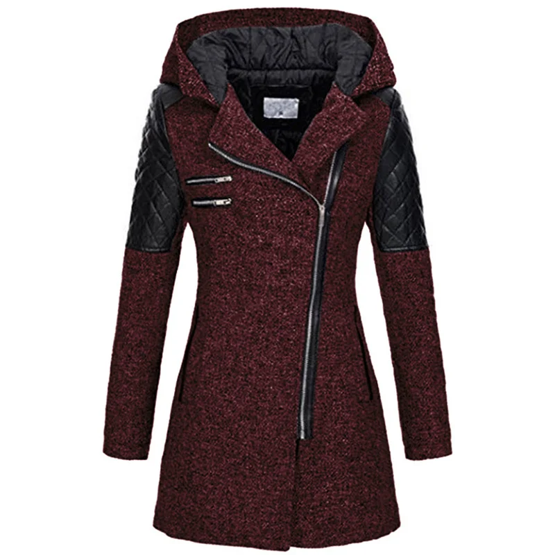 Kopen Vrouwelijke Jas Vrouwen Warm Slim Jas Dikke Parka Overjas Winter Uitloper Capuchon Rits Jas Vrouwen Donsjack Vrouwen jas