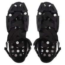 1 пара тяговых ледяных снежных захватов Нескользящие 32 шпильки Бахилы для альпинизма на открытом воздухе кошки с ремешками прогулочные Универсальные лыжные Пешие прогулки