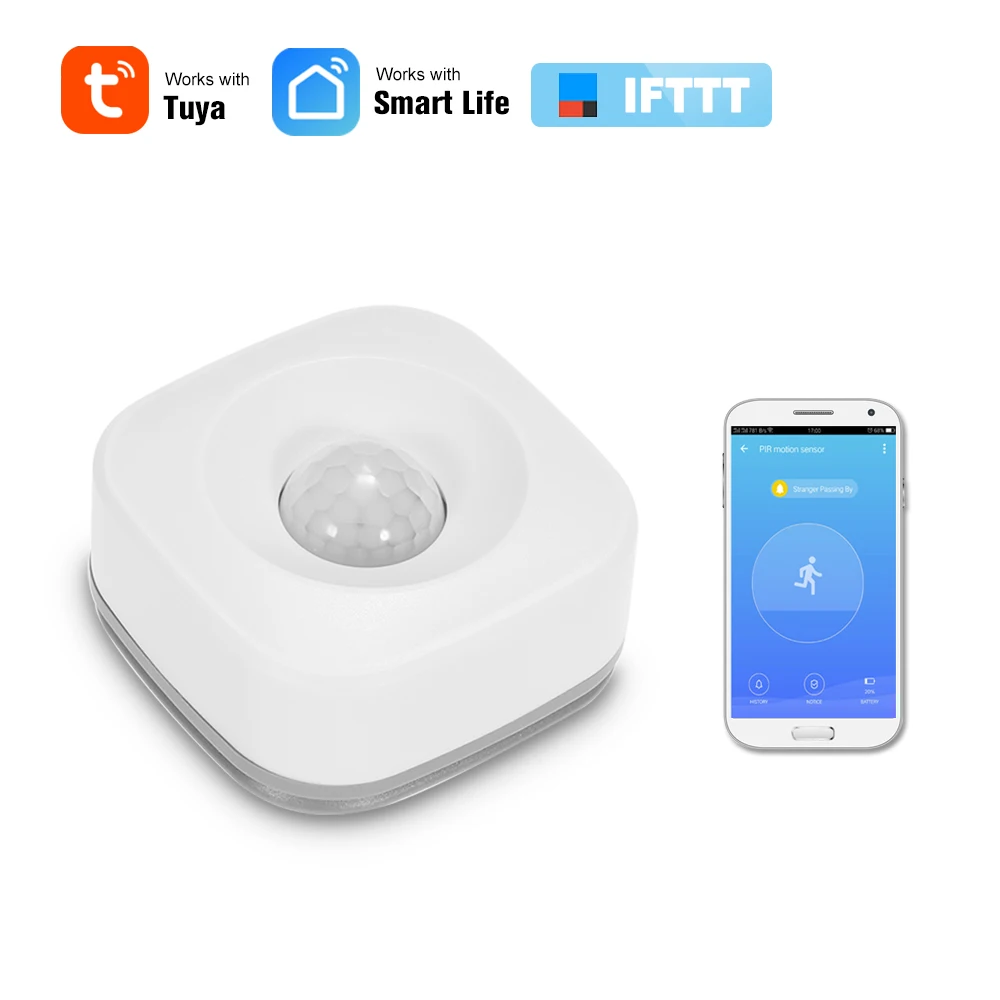 WIFI PIR датчик движения беспроводной пассивный инфракрасный детектор охранная
