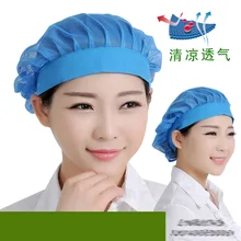 Воздухопроницаемая широкоокантованная шапка с сеткой против дыма санитарная крышка заводской цех Пищевая Фабрика текстильная Заводская крышка персонала