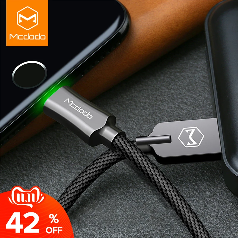 MCDODO Авто Disconnet USB кабель для iPhone 11 XS MAX X 7 6 6s plus Быстрая зарядка кабель для мобильного телефона зарядное устройство Шнур USB кабель для передачи данных