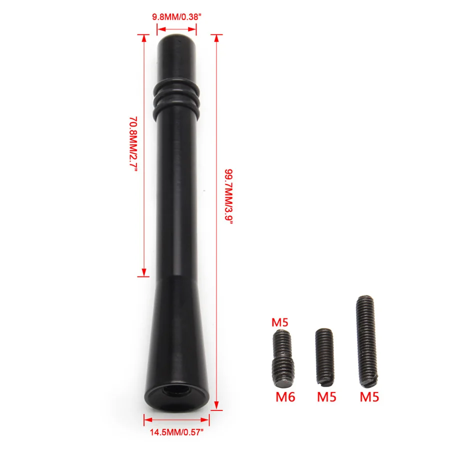 4-дюймовая антенна MAST Black AM/FM