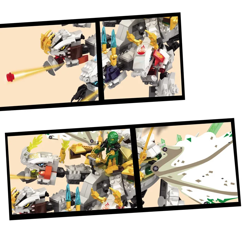 Новый ninjagoo ультра Дракон Ллойд строительные блоки Совместимые Legoedlys Ninjaeds рисунок