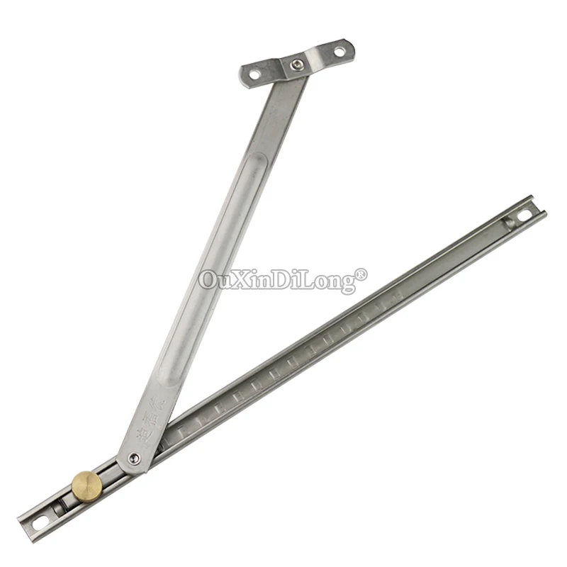 New 2PCS Stainless Steel Wind Brace Children Safety Lock Window Restrictor Windproof Brace Stopper Sliding Sash Support Limiter
