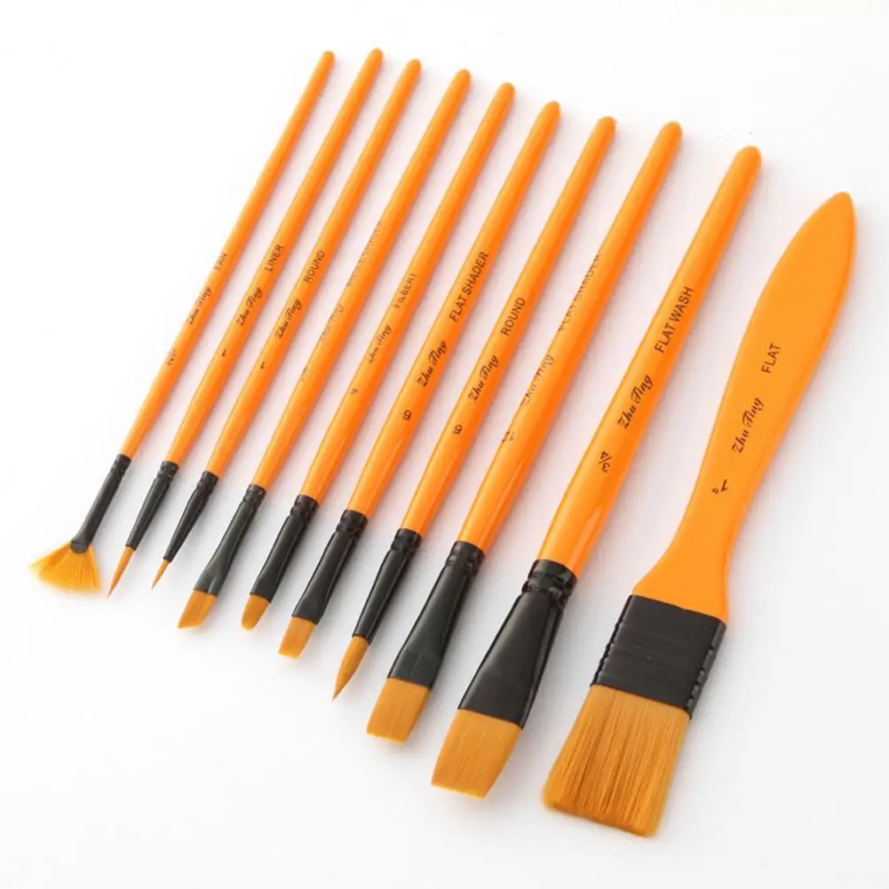 Nylon Durable Water Ink Professional Drawing Brush Set Eco-friendly Watercolor Paint Brush Wide Application for Students