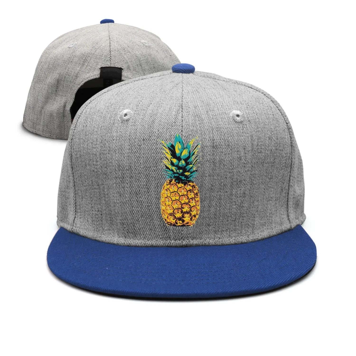 

SJSNBZ Retro Pineapple Tropical Design Beach California Breathable Unisex Adult Mens Hip-hop Cap