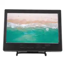 Monitor portátil de 7 pulgadas para coche, pantalla TFT LCD de 1024x600, 16:9, compatible con entrada de vídeo VGA, RCA, compatible con Raspberry Pi 4B, CCTV