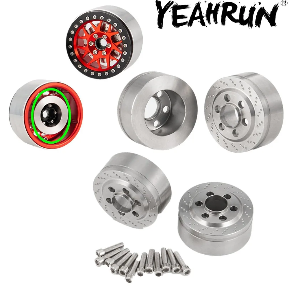 

YEAHRUN 4pcs/set 2.2" RC Car Internal Wheel Balance Weight Counterweight Ring Insert for SCX10 1/10 Rock Crawler Accessories