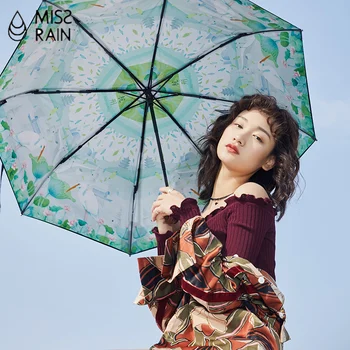 

MissRain Creative Rain Sun Umbrella Women UV Protection Female Parasol Folding City Portable Double Layer Sunshade Umbrella