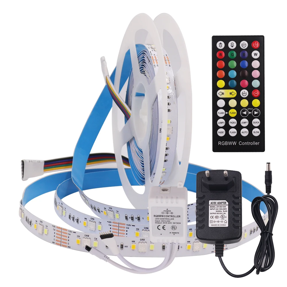 2835 RGB Светодиодная лента Водонепроницаемый 5 м 450LED DC 12 В CCT RGBCCT RGBW теплый