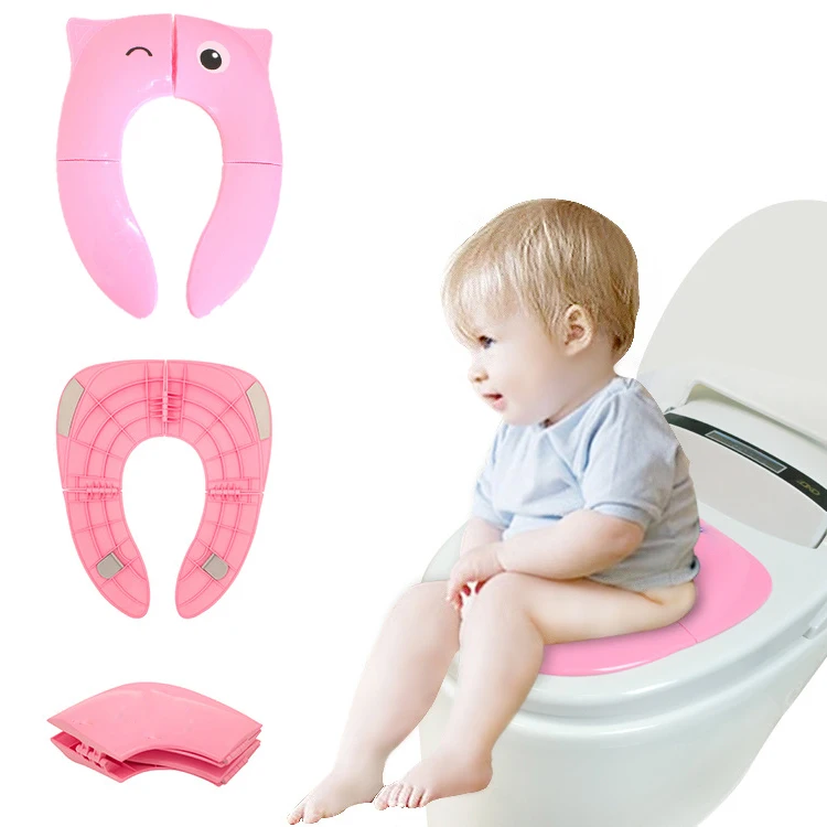 

Folding Padded Potty Seat Non Slip Pads Travel Portable Toilet Potty Training Seat Cushion Traveler Reusable Toddler Potty Seat