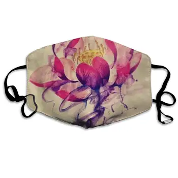 

Mouth Mask Beautiful Water Lily Butterfly Print Masks - Breathable Adjustable Windproof Mouth-Muffle, Camping Running for Women