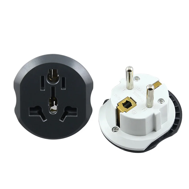 

Best 16A Universal EU Travel Adapter Euro Converter UK US AU to EU AC Power Socket Plug Travel Charger Adapter Converter 250V