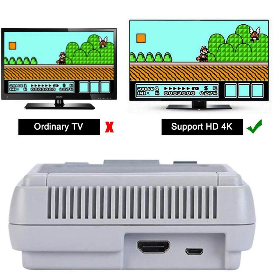 Super SNES Mini HD family tv 8 бит игровая консоль HDMI выход ТВ Портативный игровой плеер встроенный 621 ретро классические игры