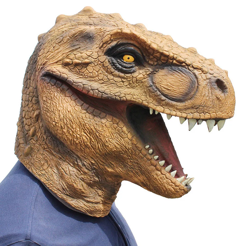 1 шт. маска для Хэллоуина необычная эмульсия платье Вечерние реквизит динозавр головной убор Крышка для мужчин и женщин(Динозавр