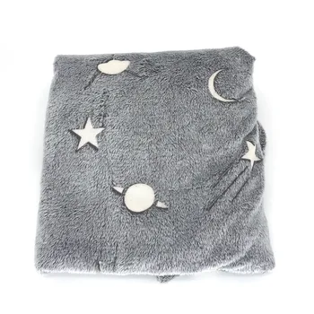

High Quality Children Magic Blanket Fluorescent Star Moon Luminous Blanket for Bedroom Living Room