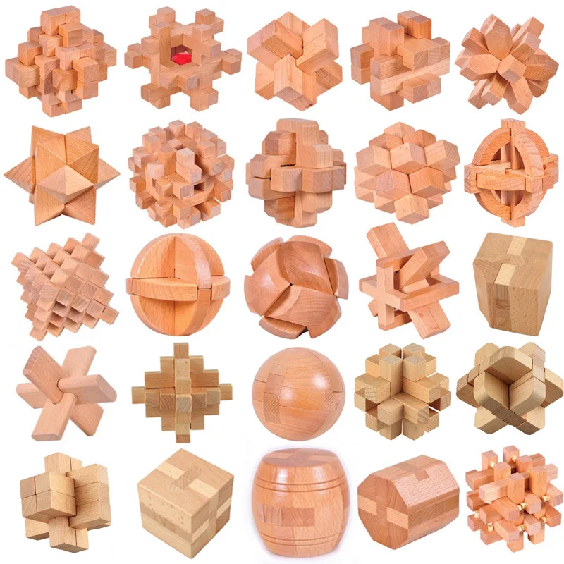 

Children Early Education Educational Toys Kong Ming Lock Toys Lu Banqi Lu Ban Lock Building Blocks Kids Gifts Toys for Children