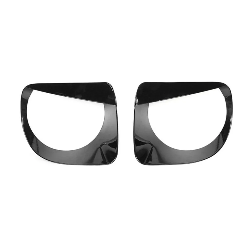 For Jeep Renegade 19 Front Lamp Headlight Angry Eyes Sticker Trim Cover Black 2X