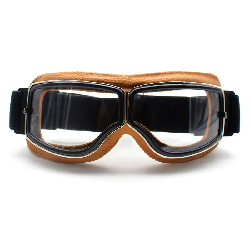 Nordson Ретро мотоциклетные очки, винтажные мотоциклетные очки, уличные спортивные кожаные очки для Harley Авиатор - Цвет: Goggles style 9