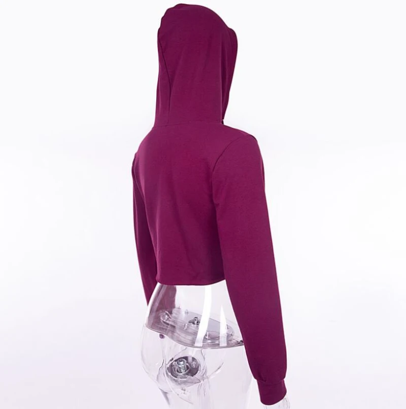 Personality Cotton Letter Crop Top Sports Yoga Shirts Women Spring Autumn Long Sleeves Hoodie Sweatshirt  Gym Workout T-shirts