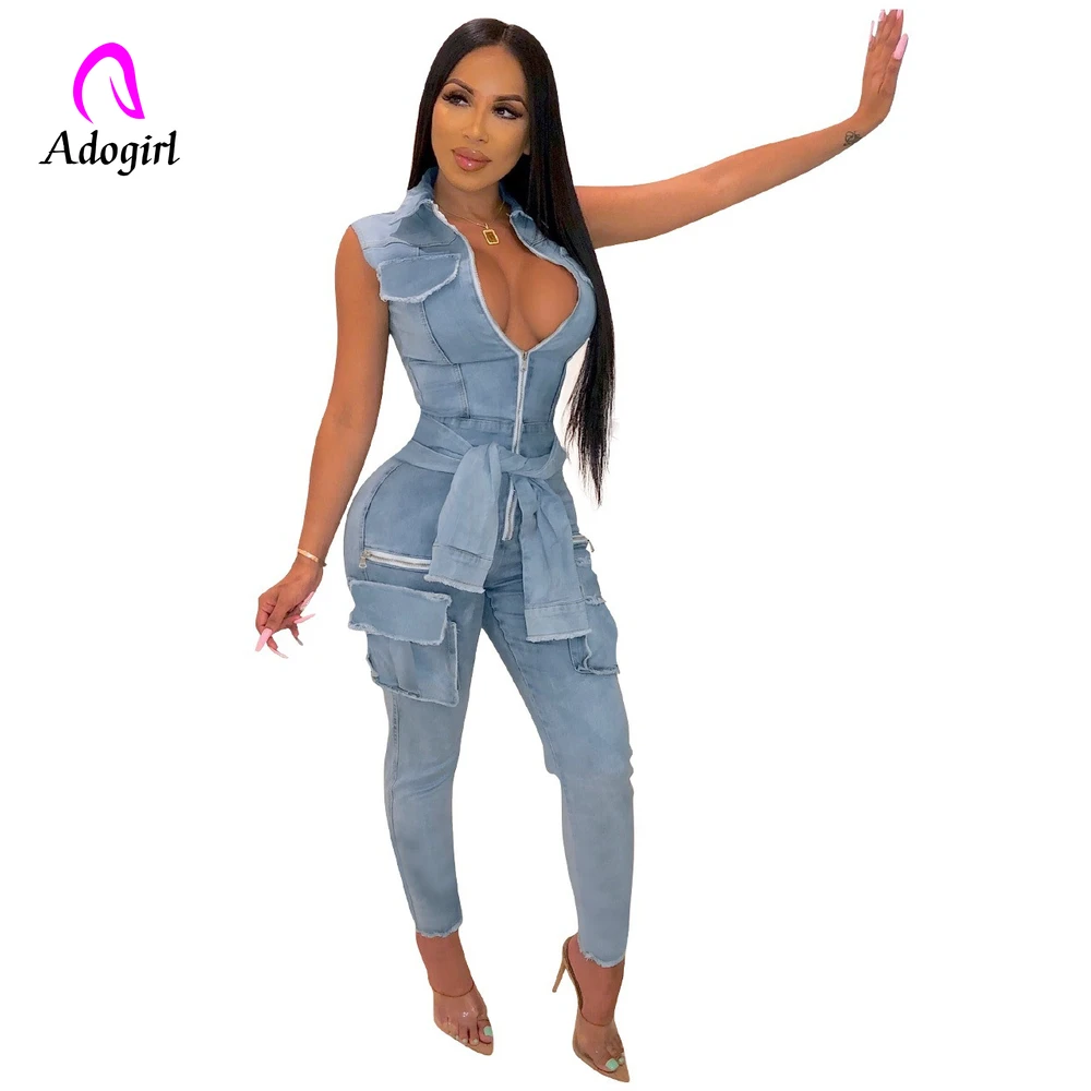 sexy denim overalls