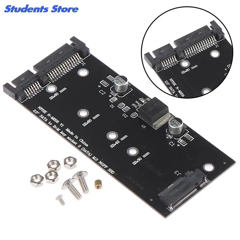 B+M Key M.2 SSD NGFF To 2.5 inch 15 pin Sata 3 Turns SSD Converter Adapter Card