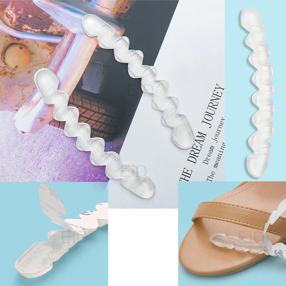 Women Silicone Non-slip Insoles Sticker for High Heels Flip Flop Sandals Self-adhesive Foot Patch Gel Forefoot Pad