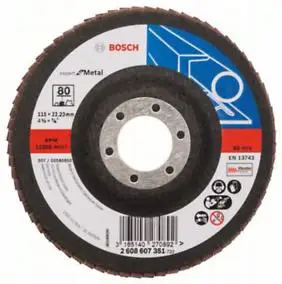 Лепестковый шлифкруг X551 Expert for Metal для домашнего инструмента Bosch (2 608 607 351) Оригинал
