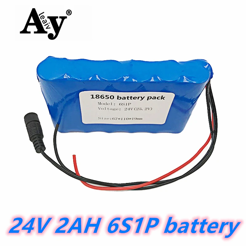 2020 Новый 18650 24 В 2 Ач 6S1P перезаряжаемый литий ионный аккумулятор ble для небольших
