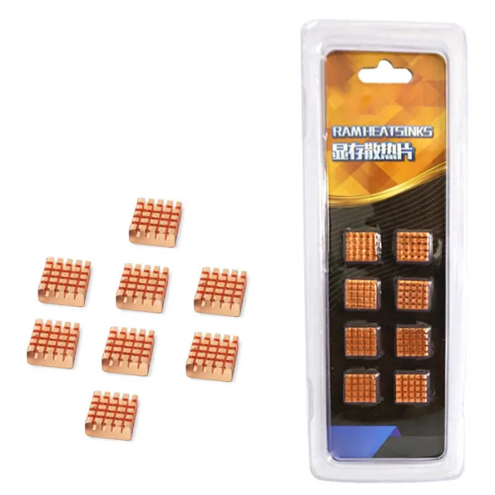 Copper Computer PC Cooler Heatsink Memory Radiator Accessories for Motherboard VDX99