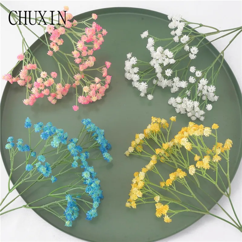 

135 mini heads 62cm DIY artificial baby breathing flower Gypsophila fake silicone plant wedding decor Home flower arrangement