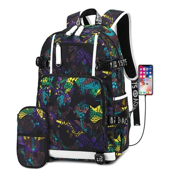 

Waterproof Backpack USB Charging Backpack Student Schoolbag Teen Schoolbag Travel Backpack Men Backpack Laptop Backpack
