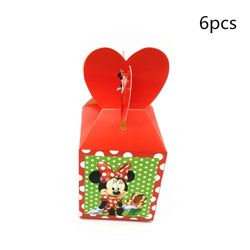 

Happy Birthday Party Minnie Mouse Theme PopCorn Box Tablecloth Flag Disposable Tableware New Years Party Baby Shower Supplies