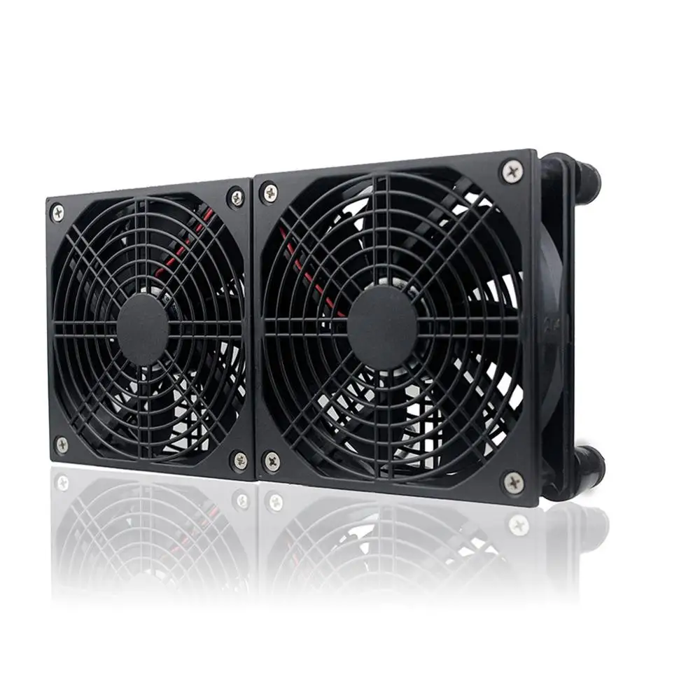Gdstime-ventilador para Computador Caixa Cooler Silenciosa de Alta Velocidade com 5v Usb 120x25 mm Ventilador Duplo 120 mm 120 mm x 25 mm Faça Você Mesmo - Imagem 3